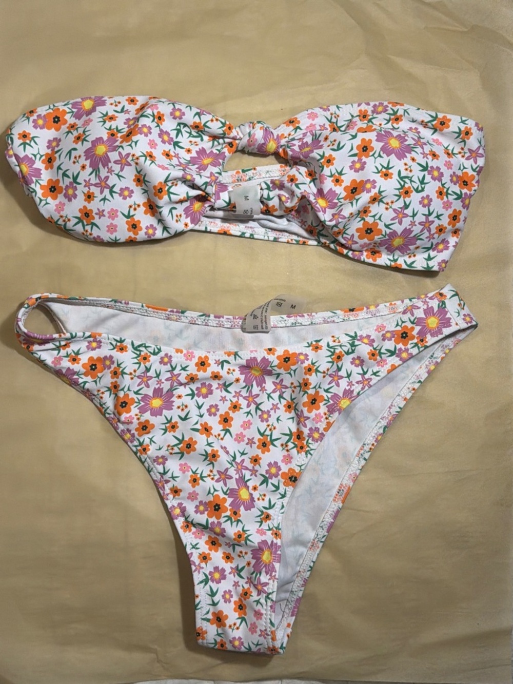 Floral two piece swimsuit